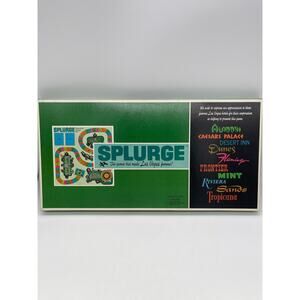 NOS Las Vegas Nevada Vintage Splurge Casino Board Game 1968 Crea Tek Casinos
